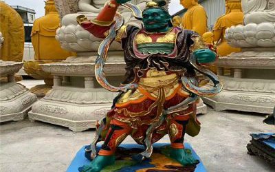 大型景觀佛像玻璃鋼彩繪十二神將雕塑