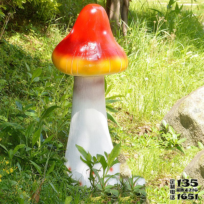 公園仿真玻璃鋼彩繪蘑菇雕塑 公園仿真玻璃鋼彩繪蘑菇雕塑