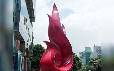 城市街道擺放的玻璃鋼創(chuàng)意抽象孔雀雕塑