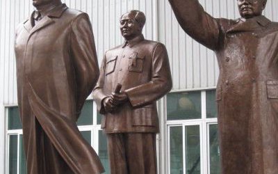 玻璃鋼仿銅園林戶外景觀裝飾大型擺件毛澤東雕塑