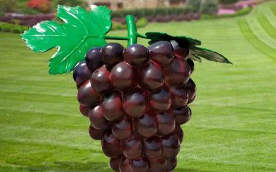 農(nóng)場(chǎng)玻璃鋼仿真水果葡萄雕塑